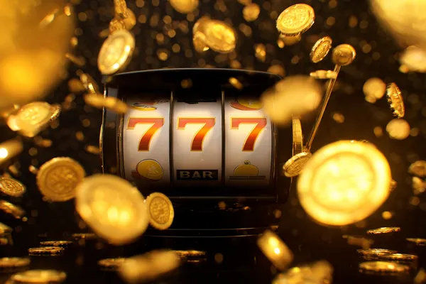A confident dealer surrounded by casino chips inviting players to access their KWIKIBET account, reflecting quick and easy login options.